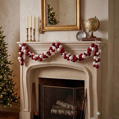 Good Tidings 4 in. D X 6 ft. L Cluster Ball Garland Mfr# F13 CB28