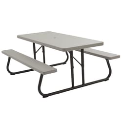 Lifetime Plastic Putty 72 in. Rectangle Foldable Picnic Table
