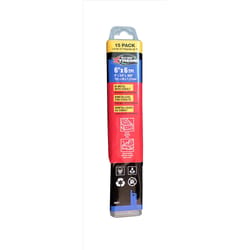 Blu Mol 6 in. Bi-Metal Reciprocating Saw Blade 6 TPI 15 pk