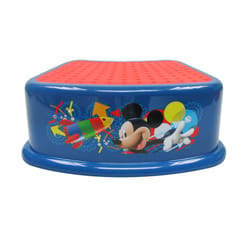 Ginsey Mickey Mouse 5.2 in. H X 14.45 in. W 100 lb. cap. 1 step Polypropyline Chair/Step Stool