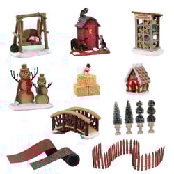 Lemax Assorted Village Accessories Indoor Christmas Decor 6.1 in.