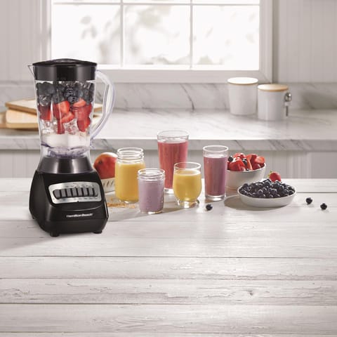 Hamilton Beach Black Metal/Plastic Blender 56 oz 10 speed Mfr