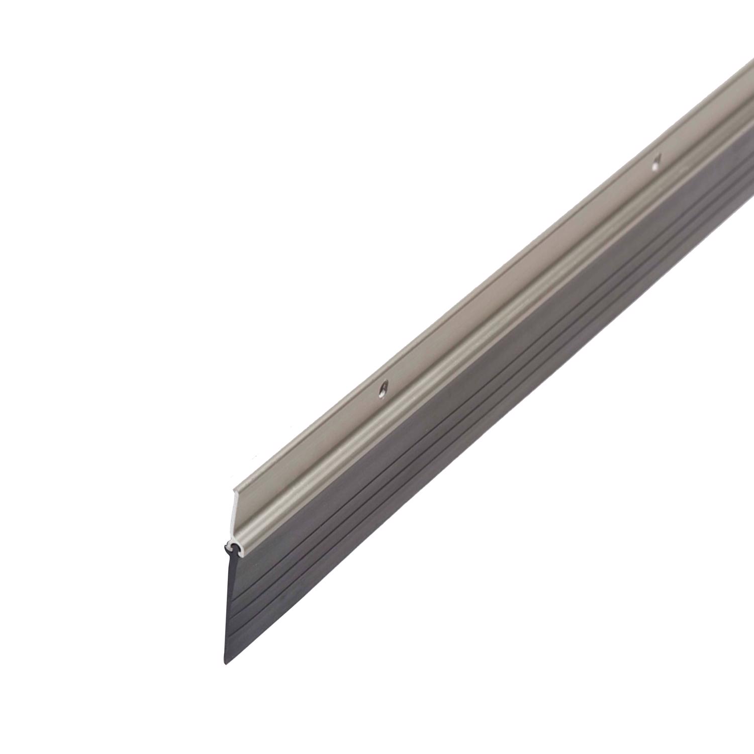 M-D Building Products Satin Nickel Aluminum/Vinyl Sweep For Doors 36 in. L X 2.13 in.