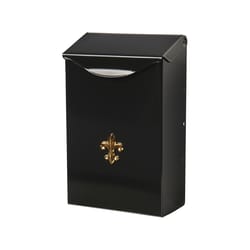 Architectural Mailboxes City Classic Classic Galvanized Steel Wall Mount Black Mailbox