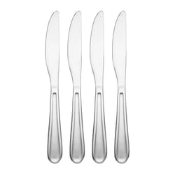 Cambridge Malibu Silver Stainless Steel Flatware Dinner Knife Set 4 pc
