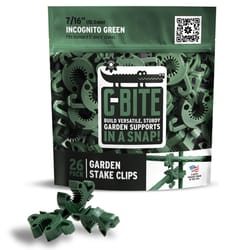 C-BITE Thriving Design Green Plastic Garden Stake Clips