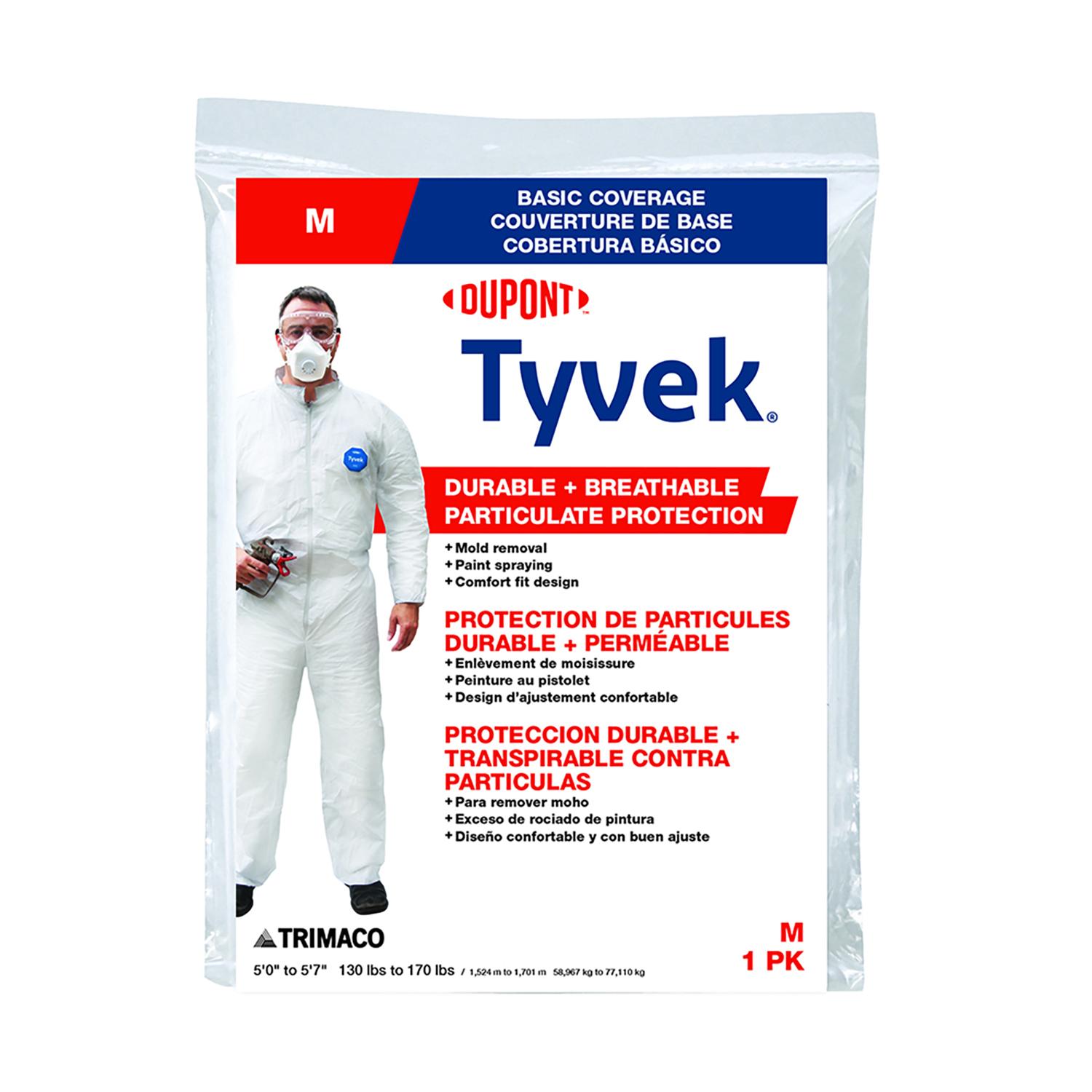 Dupont Tyvek Coveralls White M 1 pk Mfr# 14121 - Ace Hardware
