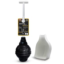 Korky Beehive Max Hideaway Toilet Plunger with Holder 16 in. L X 6 in. D