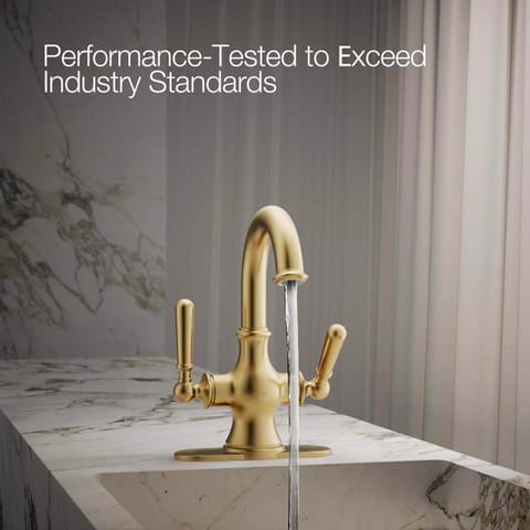 Kohler Facile Vibrant Brushed Moderne Brass Traditional Single