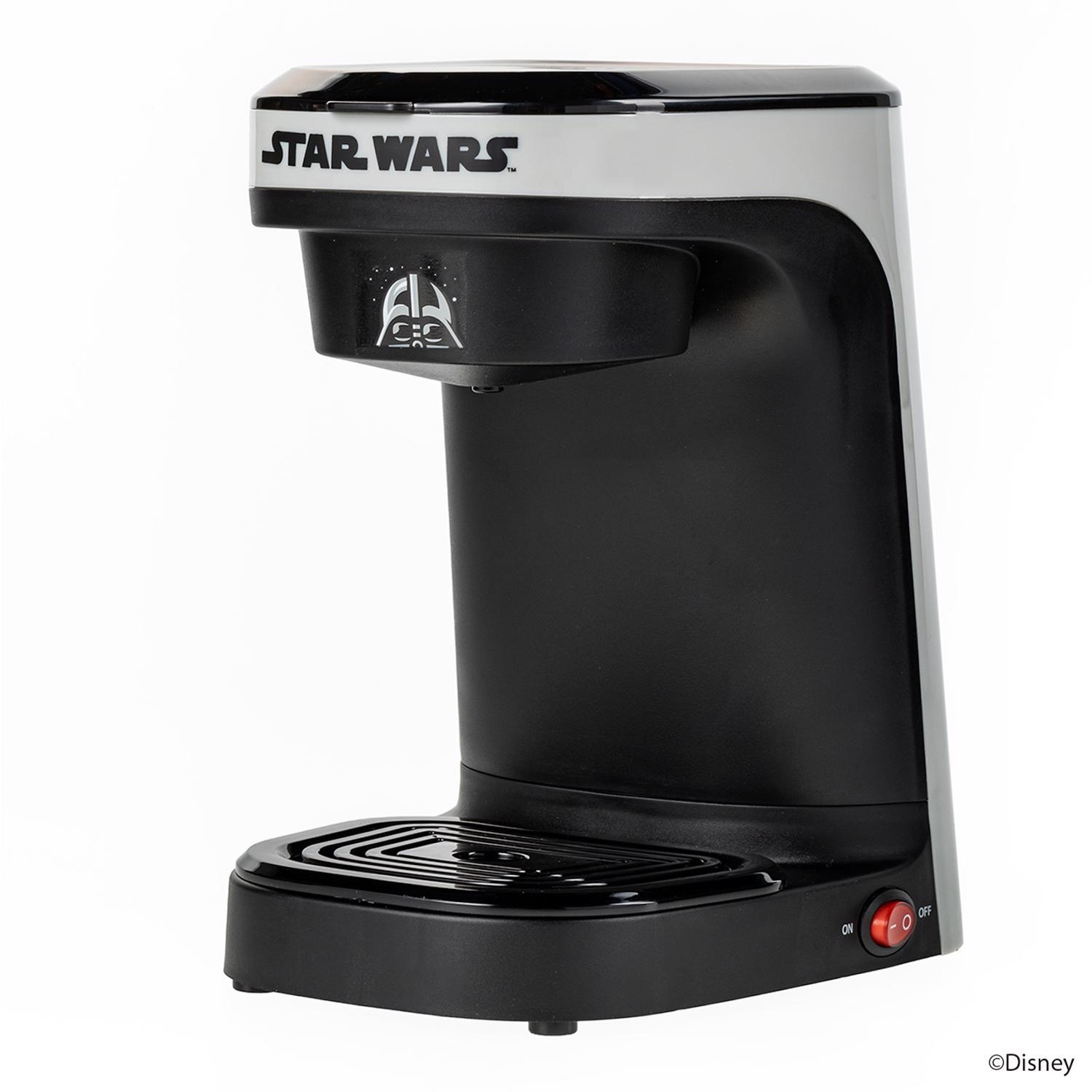 Uncanny Brands Star Wars 14 oz Black/Silver Single Serve Coffee Maker