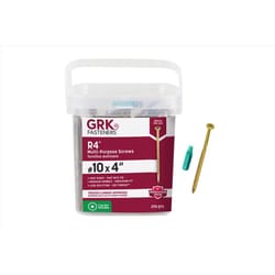 GRK Fasteners No. 10 X 4 in. L Star Climatek W-Cut Multi-Purpose Screws 270 pk