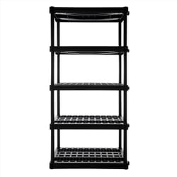 Plano 73 in. H X 36 in. W X 18 in. D Plastic 5-Tier Shelving Unit