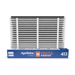 AprilAire 16 in. W X 25 in. H X 4 in. Synthetic Fiber 13 MERV Pleated Air Cleaner Cabinet Air Filter