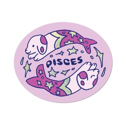 Apply Stickers, Inc Astrology, Pisces Sticker Purple, Blue 1 pc