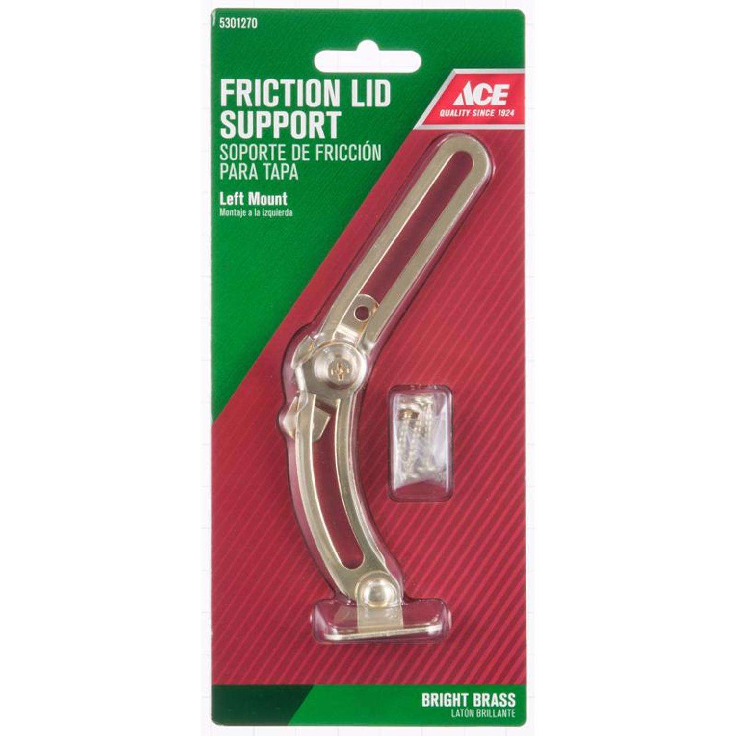 Hinge Outlet Friction Drop Lid Support, 10\" Inches, Nickel, 2 Pack