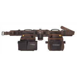 DEWALT 18 pocket Leather Tool Rig Brown