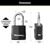 Master Lock Magnum 1-7/8 in. H X 1-3/16 in. W X 1-3/4 in. L