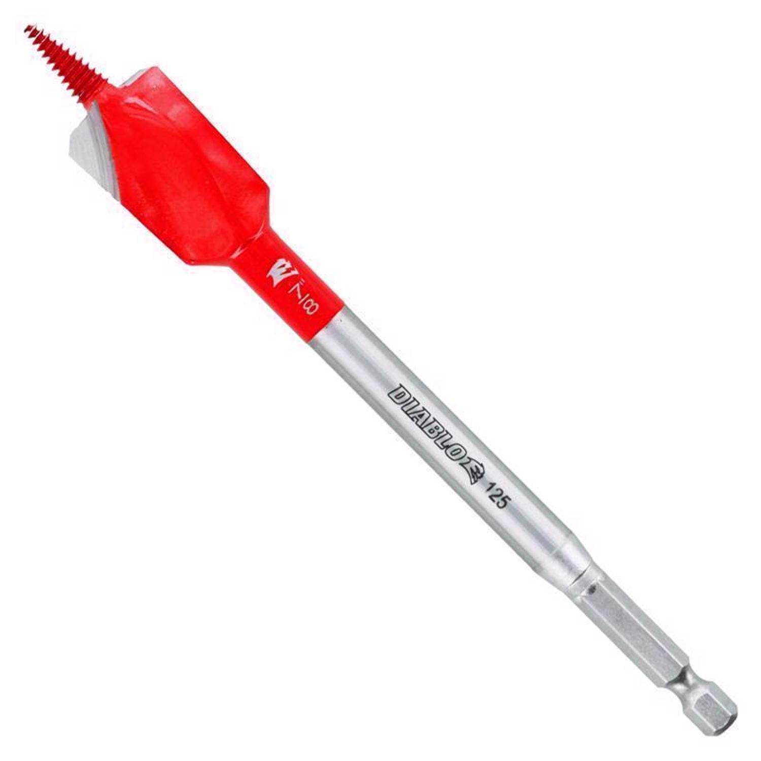 Photos - Drill Bit Diablo Demo Demon 7/8 in. X 6 in. L High Carbon Steel Nail-Embedded Wood Spade Bit Hex Shank 1 pk DSPD4040 