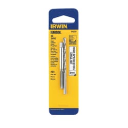 Irwin Hanson High Carbon Steel HCS Tap and HSS Drill Bit Set 10 - 24 2 pc