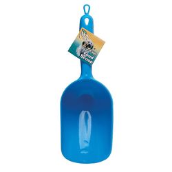 Aloe Care Blue Plain Plastic 16 oz Pet Food Scoop For All Pets