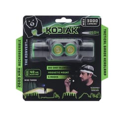Kodiak 3000 lm Black LED Rechargeable Head Lamp