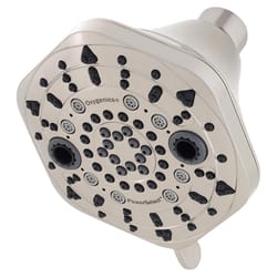 Oxygenics PowerSelect Brushed Nickel ABS Plastic 7 settings Showerhead 1.75 gpm