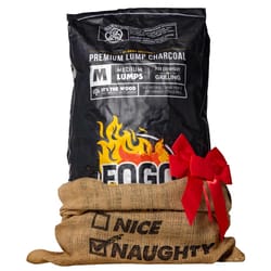 FOGO Premium (Black Bag) All Natural Lump Charcoal 17.6 lb