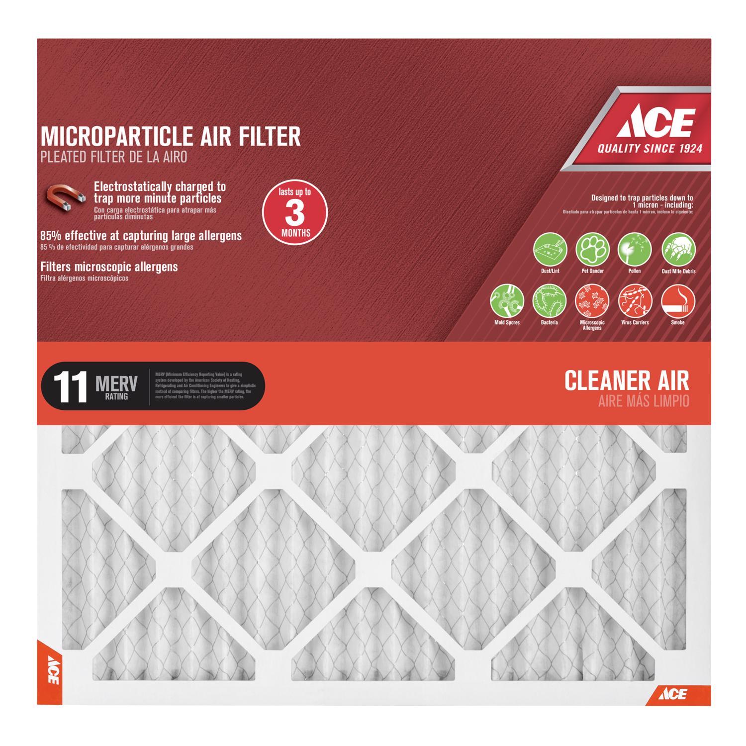 Ace 14 in. W X 14 in. H X 1 in. Synthetic 8 MERV Pleated Air