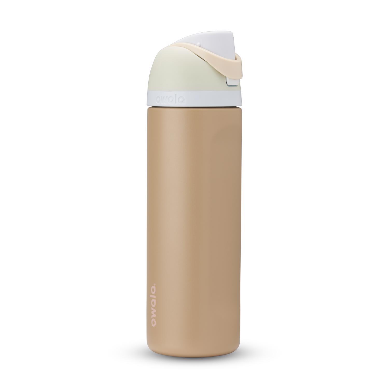 Photos - Other Accessories Owala FreeSip 24 fl. oz. Tan BPA Free Muddy Buddy Water Bottle with Spout Lid C07133