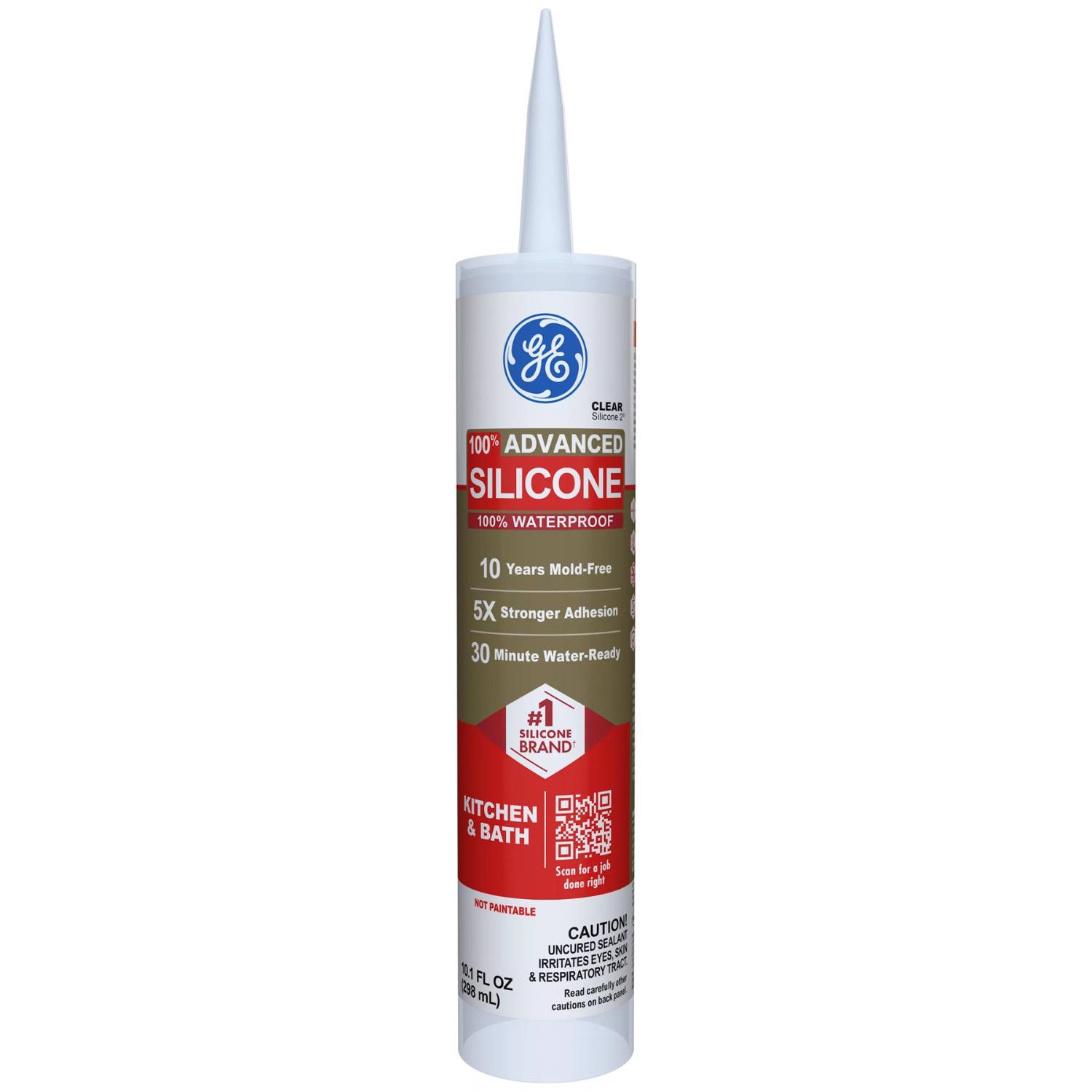 Advanced Clear Silicone 2 Kitchen Bath Caulk Sealant