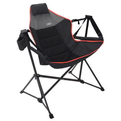RIO Brands Black Suspension Folding Lounger