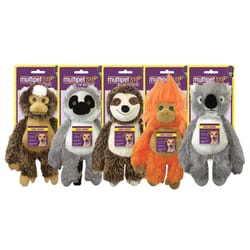 Multipet Bark Buddies For Dog Assorted Polyester Squeaky Dog Toy Medium 1 pk