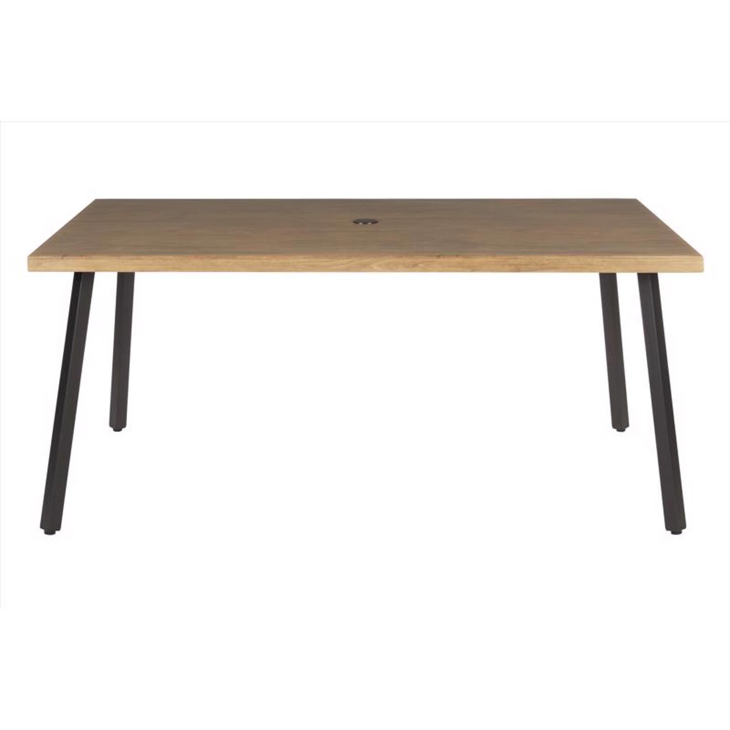 Living Accents Brown Metal Outdoor Dining Table - 66 in Mfr