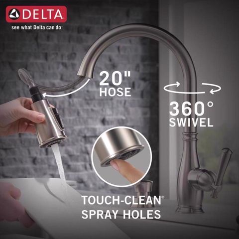Delta Charmaine One Handle Stainless Steel Pull-Down Kitchen