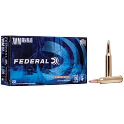 Federal Power Shok Centerfire Rifle Soft Point Cartridge 7mm Rem Magnum 150 grain 20 pk