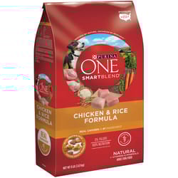 Purina ONE SMARTBLEND Chicken and Rice Dry Dog Food 8 lb.