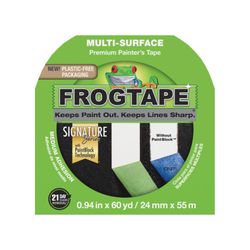 FrogTape 0.94 in. W X 60 yd L Green Medium Strength Painter's Tape 1 pk
