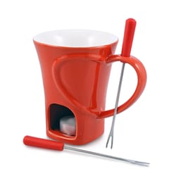 Swissmar Red 4 oz Ceramic Fondue Set
