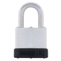 Commando Lock 3 in. H X 1.75 in. W X 1 in. L Laminated Steel Dual Ball Bearing Locking Padlock