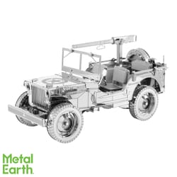 Metal Earth Premium Series Willys Overland 3D Metal Model Kit Silver