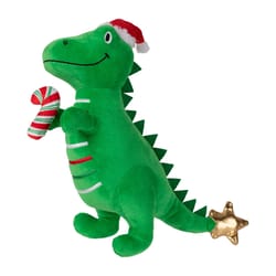 Fringe Studio Petshop For Dog Green Plush Rex-Mas Is Here Dog Toy 1 pk