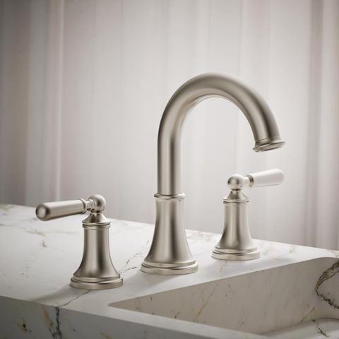 Kohler Facile Vibrant Brushed Nickel Traditional Widespread