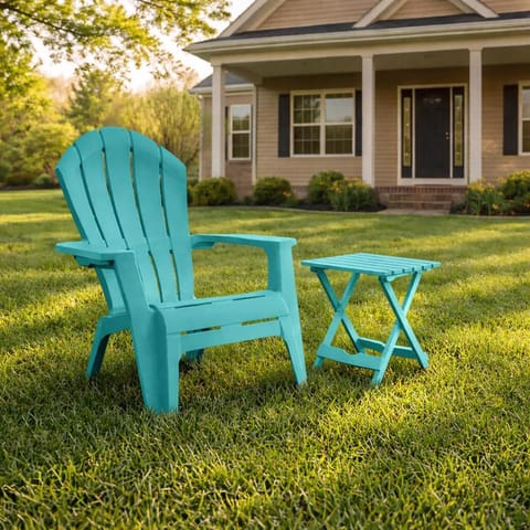 Adams RealComfort Deluxe Seaglass Resin Frame Adirondack Chair Mfr