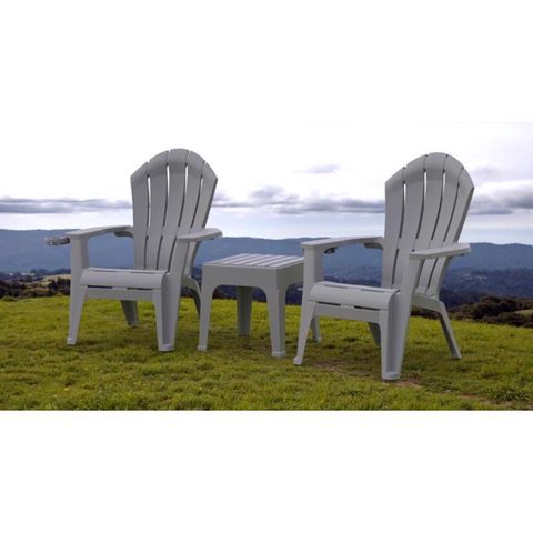 Adams RealComfort Deluxe Gray Resin Frame Adirondack Chair Mfr