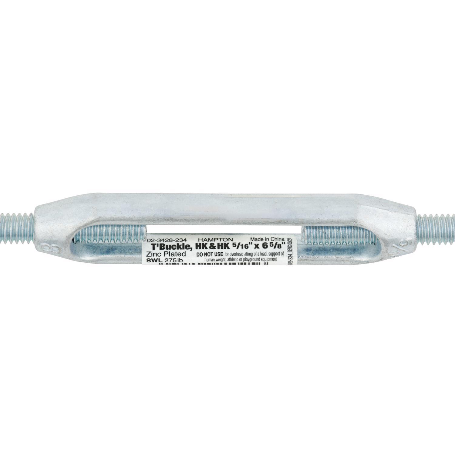 アクセサリー here's SPINALCOLUMNBRACELET301 Hampton Zinc-Plated Aluminum/Steel 0.268 in. D Turnbuckle 275 lb 6