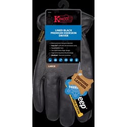 Kinco Men's Outdoor Driver Work Gloves Black L 1 pair
