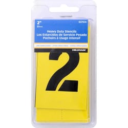 HILLMAN 2 in. Card Stock Letter and Number 2 Inch Stencil Set 36 pk