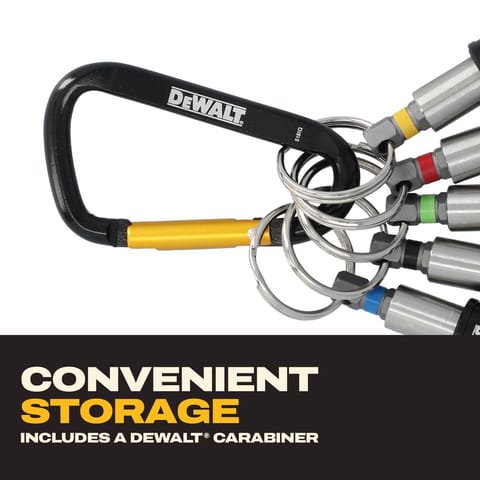 DEWALT 1 in. Hardened Alloy Steel Key Ring Quick-Change Hex