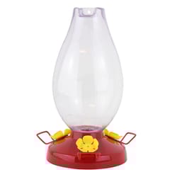 Perky-Pet Hummingbird 33 oz Plastic Rounded Vase Nectar Bird Feeder 3 ports