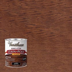 Varathane Semi-Gloss Dark Walnut Oil-Based Oil Modified Urethane One-Step Stain/Poly 1 qt